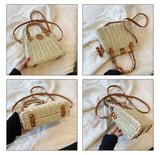 WOVEN STRAW BAG