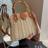 WOVEN STRAW BAG