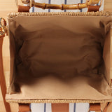 WOVEN STRAW BAG